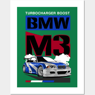 Turbocharger Boost BMW M3 Posters and Art